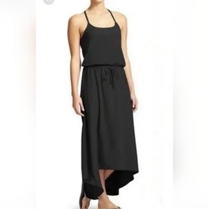 Athleta Novella bra Maxi dress black Hi Lo‎ Maxi size 2